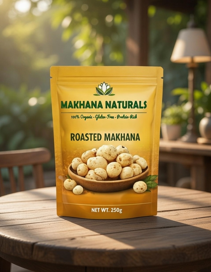 Roasted phool makhana lotus seeds crunchy snack 250g