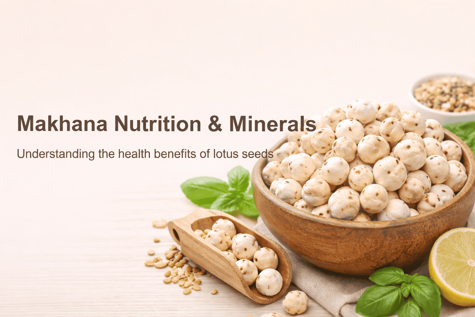 bowl of makhana lotus seeds showing natural nutrition rich snack