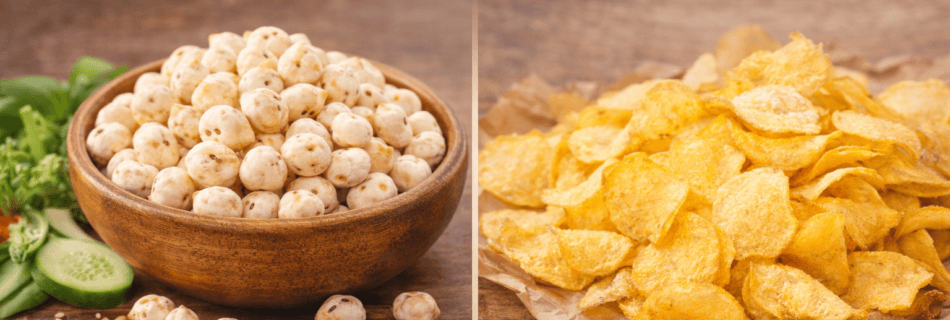 makhana healthier alternative compared to fried snacks