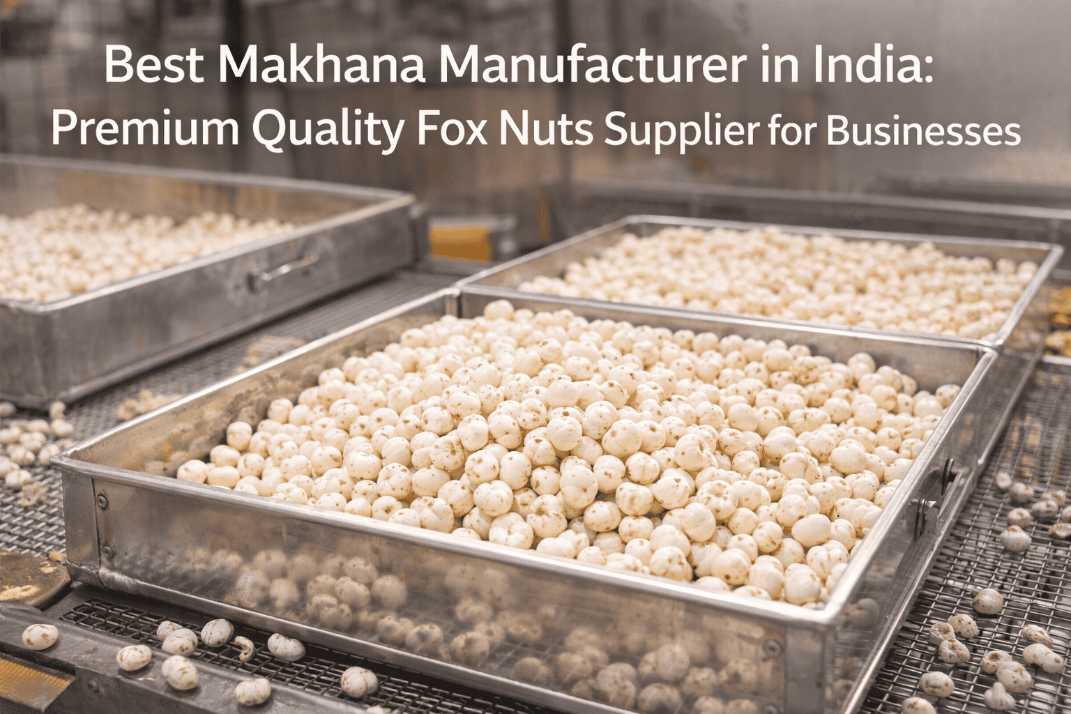 premium quality raw makhana lotus seeds processing